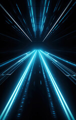Canvas Print - Radial light background,created with generative ai tecnology.