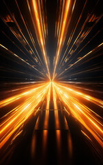 Canvas Print - Radial light background,created with generative ai tecnology.