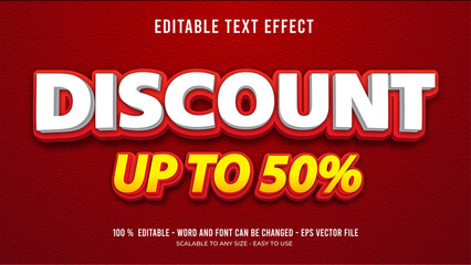 Sticker - discount editable text effect