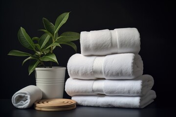 Poster - Composition with toilet towels.