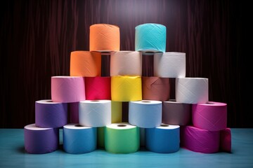 Aufkleber - Artistic composition with toilet paper.