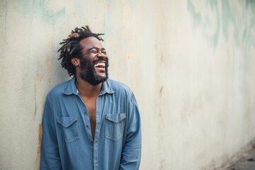 Wall Mural - Handsome laughing man.