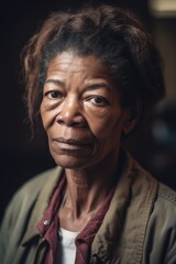 cropped shot of a woman looking at the camera during her time in supportive housing