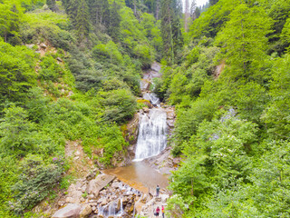 Wall Mural - Ayder Plateau natural waterfall , Rize , Türkiye