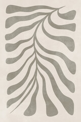 Wall Mural - printable wall art poster print. hand drawn minimalism design for scandinavian interior.