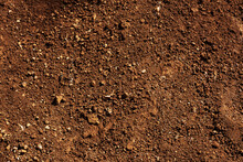 Red Soil Background, Natural Rocky Ground
