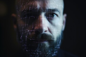 Poster - closeup shot of an unrecognisable man using a digital screen