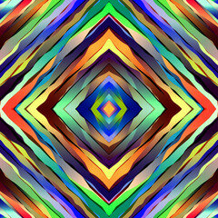 Leinwandbilder - Abstract seamless geometric pattern. Geometric vector image. Symmetric pattern