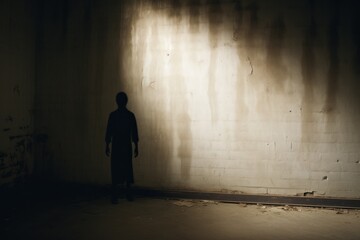 Poster - Mystical shadow on the wall.