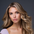 © Nantz - Portrait of a serious blonde woman.