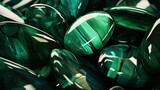 Fototapeta Konie - Jade stone texture with its deep green hue and luster.