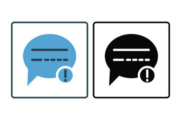 Poster - Chat Bubbles Icon. Icon related to Communication. Suitable for web site design, app, user interfaces. Solid icon style. Simple vector design editable