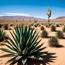 Agave Plants In The Desert