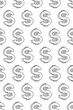 Abstract contour dollar pattern
