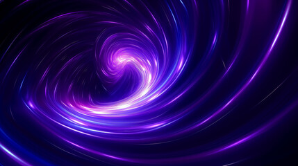 Sticker - Purple spiral and dark background, neon grids, molecular.
