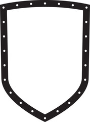 Poster - Shield vector symbol icon. Emblem security design. Gtaphic element insignia logo. Protection safe sign.