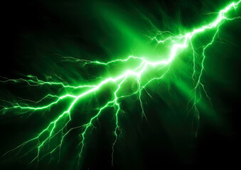 Wall Mural - green static electricity background, abstract green static electricity, energy-charged, vivid energy