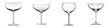Coupe glasses clipart collection, vector, icons isolated on transparent background