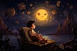 © MirkanRodi - Cartoon boy in an interesting night dream