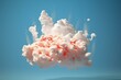 © Anthony - 3D image of a cumulus cloud formed from condensed ozone with a cut-out background. Generative AI