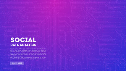 Aufkleber - Big Data cloud computing. Blockchain visualiztion. Social network information complexity.