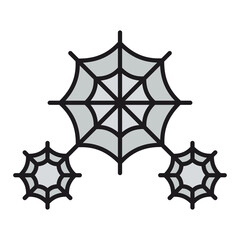
Spider web vector eps icon,halloween,isolated on white background.
