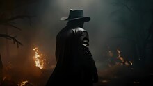 Broad Shoulders Are Framed By A Widebrimmed Hat Swaying Slightly With The Wind The Scent Of Gunpowder And Smoke Swirling In The Air Around Him.