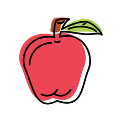 Sticker - apple fresh fruit icon