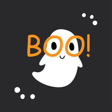 Halloween Ghost Boo Illustration