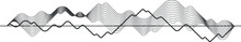 Wavy Line Chart. Volume Waveform. Sound Record