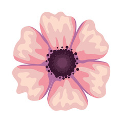 Sticker - flower watercolor style icon