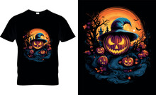 Halloween T-Shirt Design,Thanksgiving T'shirt Design,Ready For Print,Black Cat Pumpkin,Halloween Pumpkin T=shirt Design Vector,8
