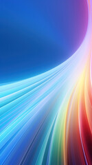 Poster - Flying lights. Pink, blue colors. Abstract background.