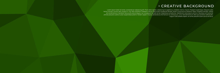 Aufkleber - abstract green triangles background for business template