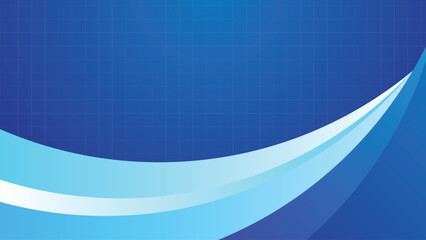 Aufkleber - Cool and Blank blue abstract background. Curves and lines use for banner, cover, poster, wallpaper, design with space for text.