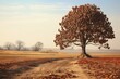 isolated buckeye tree. Generative AI