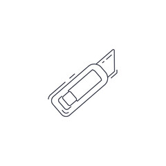 Wall Mural - Cutter knife, stationery knife icon. cutter thin line icon.