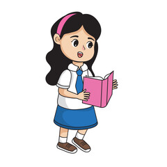 Sticker - student back to school character