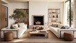 modern california living room designed with lots of rich earthy tones