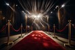 Gala event showcasing red carpet, dazzling spotlights, prestigious award ceremony, and much-awaited premiere. Generative AI