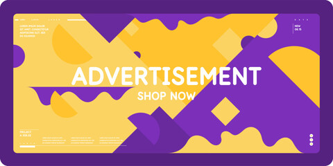 Poster - Composition with geometric shapes. Abstract background for design.