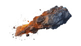 meteor isolated on transparent background cutout