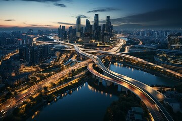 Wall Mural - Elevated Express Highway