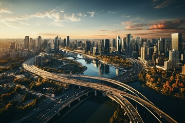 Wall Mural - Elevated Express Highway