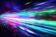© AKKA - abstract futuristic background with pink blue glowing neon moving high speed wave lines and bokeh lights. Data transfer concept Fantastic wallpaper,