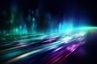 © AKKA - abstract futuristic background with pink blue glowing neon moving high speed wave lines and bokeh lights. Data transfer concept Fantastic wallpaper,