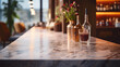 © PETR BABKIN - bar marble countertop. Generative Ai