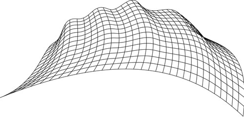 Net flying waving. Texture wave textile. Fabric square cells sea wind. Vector illustration rolling hills. Flag windy stream flow. Network structure surface checkered background sport lines border.