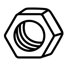 nut outline icon