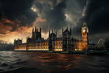 Fototapeta Big Ben - Big Ben United Kingdom  generative Ai,